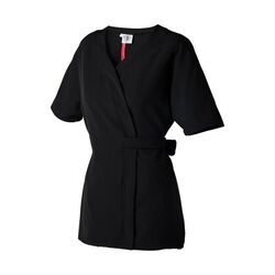 TUNIQUE FEMME KIM "KIMONO" NOIR MANCHES COURTES