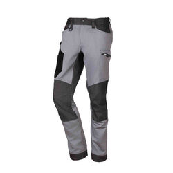 PANTALON E-STRETCH 4 WAY GRIS/NOIR RENFORT GENOUX COTON/POLY 275GR PANTALON E-STRETCH 4 WAY GRIS/NOIR RENFORT GENOUX COTON/POLY 275GR