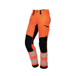 PANTALON E-STRETCH 4 WAY HV ORANGE/NOIR RENFORT GENOUX POLY/COTON 280GR PANTALON E-STRETCH 4 WAY HV ORANGE/NOIR RENFORT GENOUX POLY/COTON 280GR