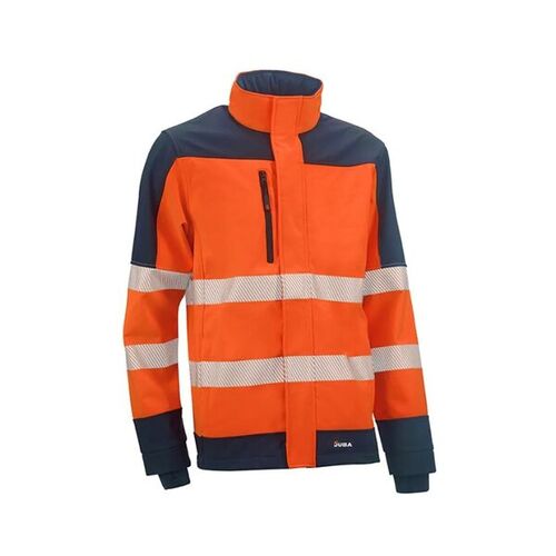 SOFTSHELL FRAGATA ORANGE/MA HV 100%POLYESTER BANDES SEGMENTEES 310GR REF HVS9910
