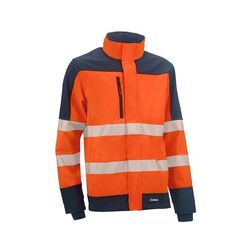 SOFTSHELL FRAGATA ORANGE/MA HV 100%POLYESTER BANDES SEGMENTEES 310GR REF HVS9910