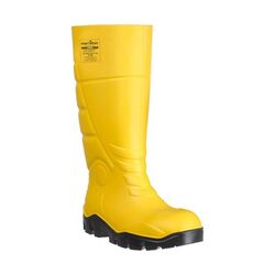 BOTTE DE SECURITE JAUNE MONO PU S5 FO CI SR SEMELLE ANTI-PERFORATION REF FD95