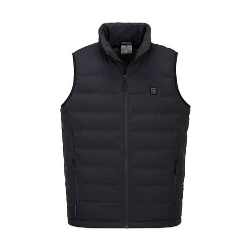 DOUDOUNE SANS MANCHE NOIR CHAUFFANTE PAR ULTRASONS REF.S549