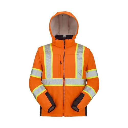 SOFTSHELL ASTRAIA CAPUCHE+MANCHES AMOVIBLES HV ORANGE 9S35PI